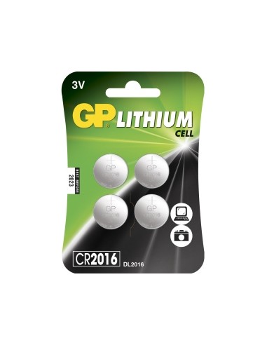 Batteri GP Lithium 3,0V CR2016 4-Pack