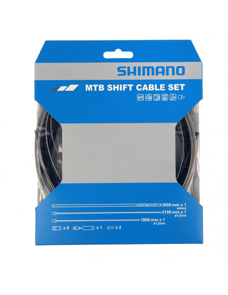 Växelvajerset Shimano MTB Rostfri svart, 300cm hölje