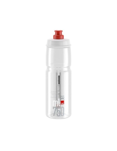 Elite Bottle Jet Clear Red logo 750ml