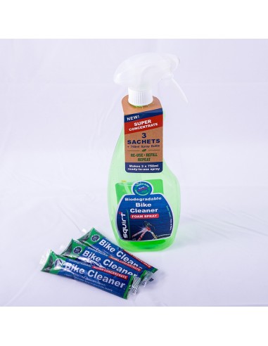 Squirt Bio Bike Wash superkoncentrat 3x750ml med flaska