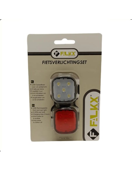 FALKX LED silikon belysningsset, svart, 5st LED/lampa, USB-laddning