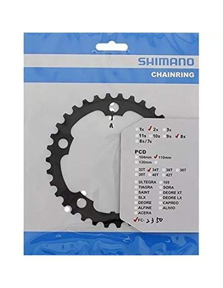Kedjedrev Shimano 2x8s 110mm 34T