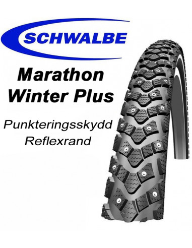 DUBBDÄCK SCHWALBE MarathonWinter 28x2.0, 50-622 Reflex 208 Dubbar