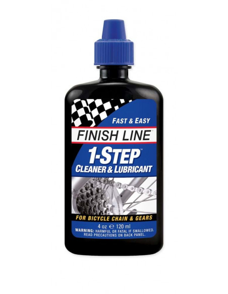 Olja Finish Line 1-Step (Rensar och smörjer) 120ml flaska - blå